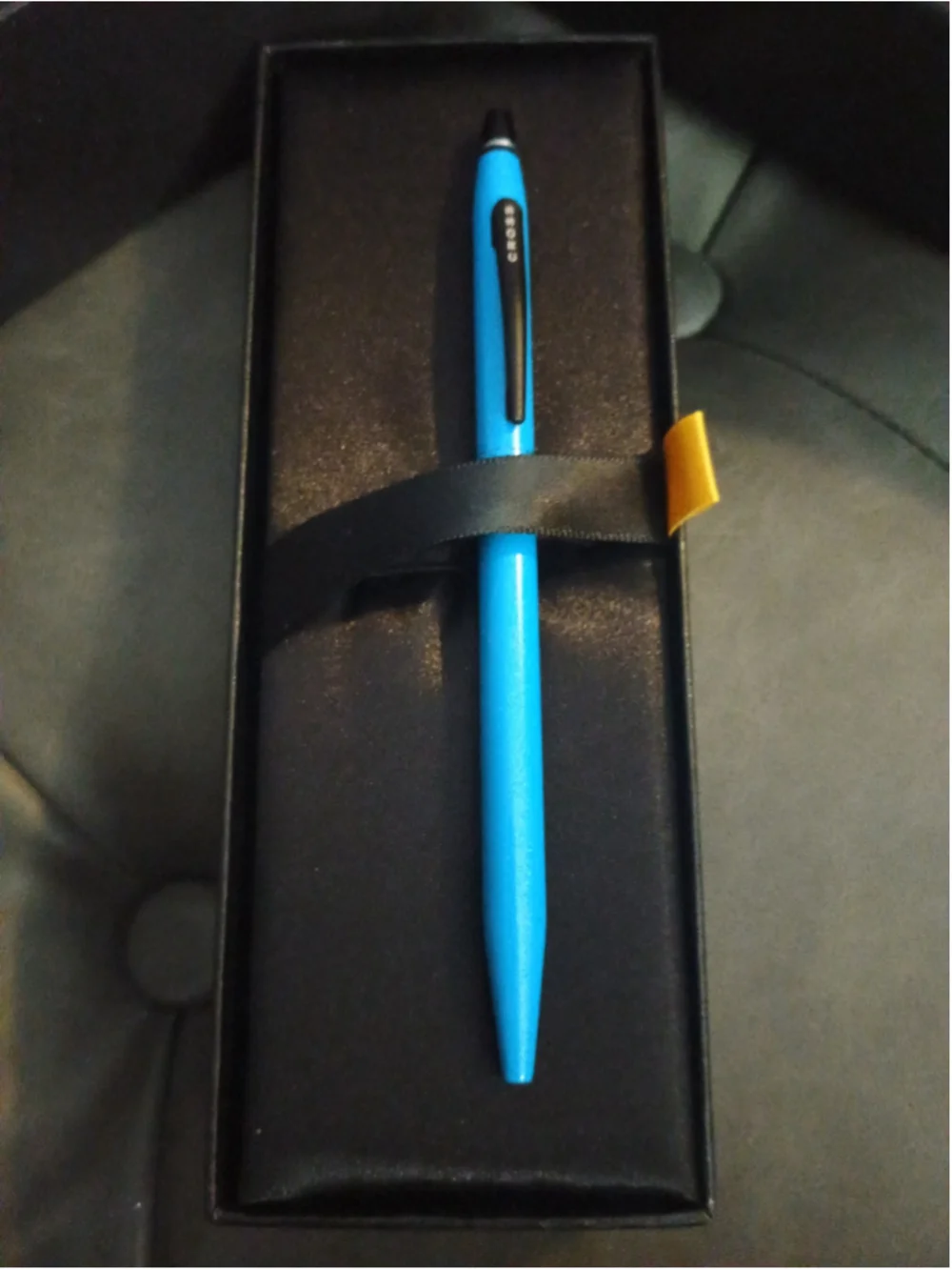 Unisex Cross Click Rolling Ball Pen One Size Bright Blue and Black